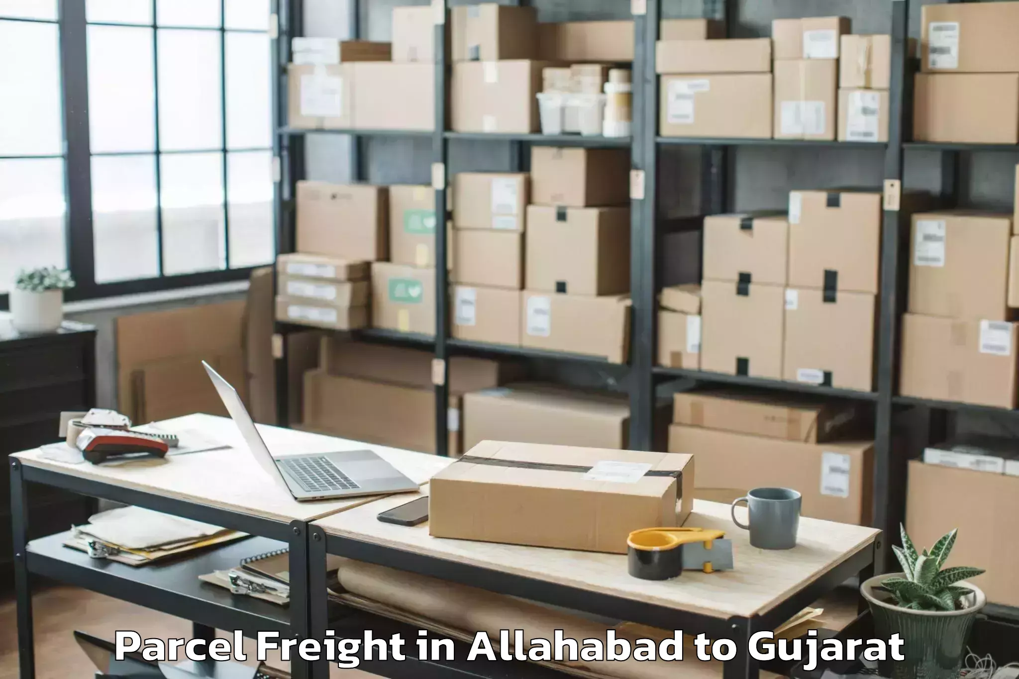 Book Allahabad to Uka Tarsadia University Bardol Parcel Freight Online